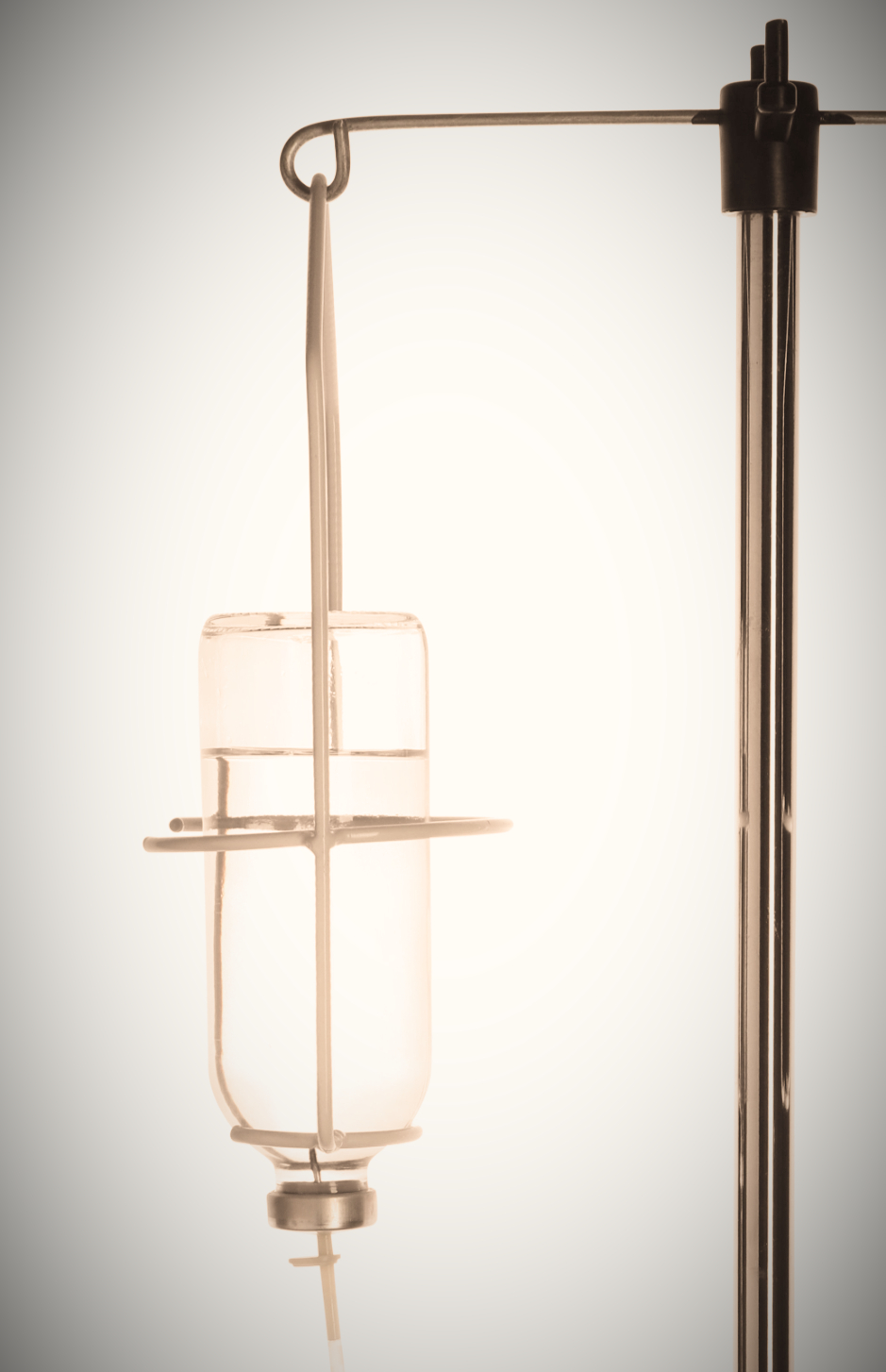 IV Infusion Therapy 2 IV infusion set on pole against white background edited edited