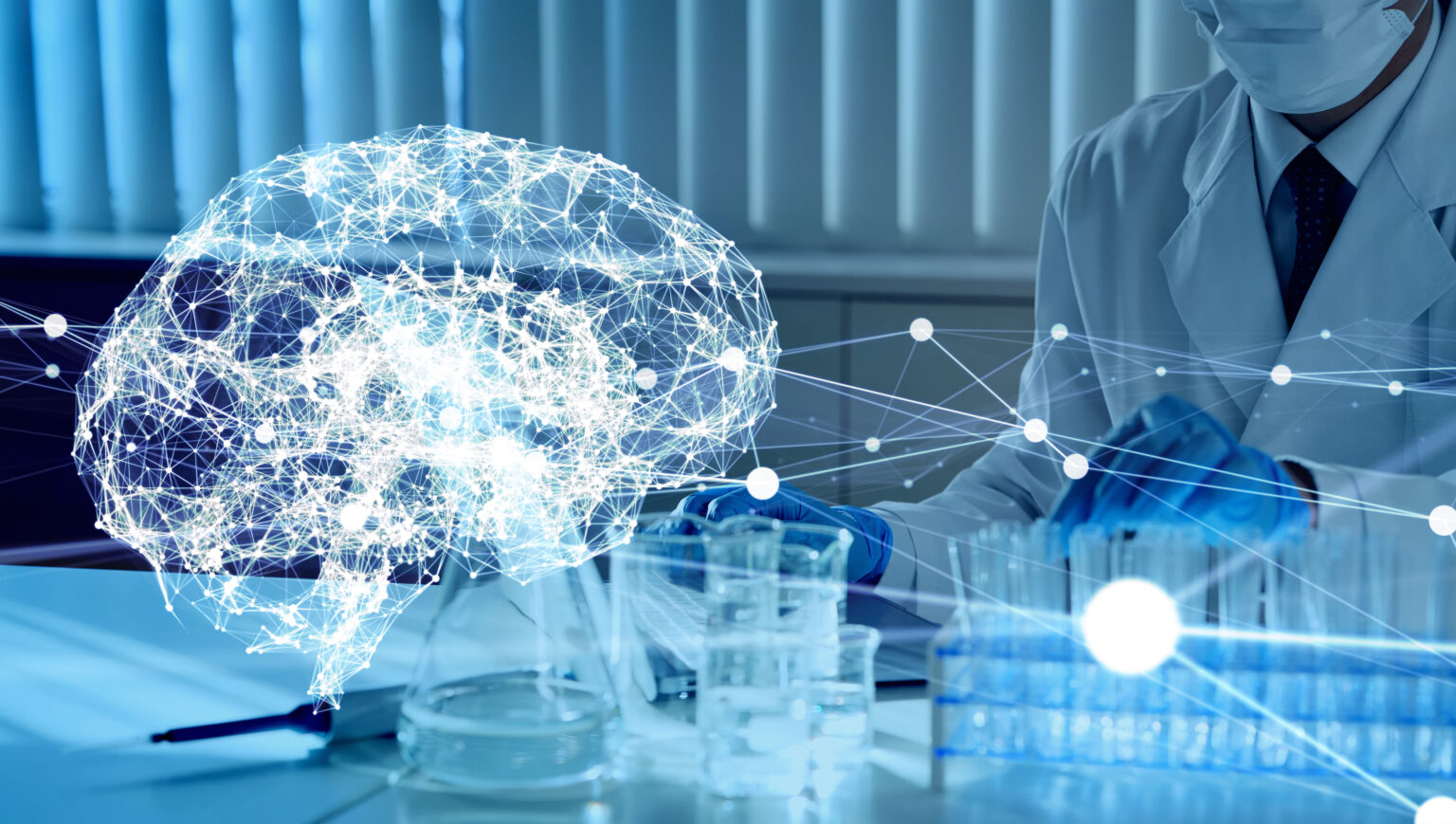 Regenerative Medicine 3 Graphical representation of a brain in a doctor's office representing regenerative neurology